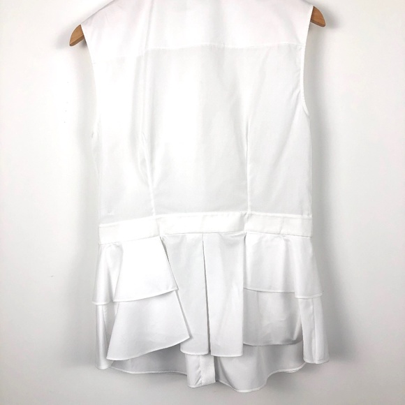 Alexander McQueen Ruffled Peplum Top Size 10/ NWT - Picture 5 of 11